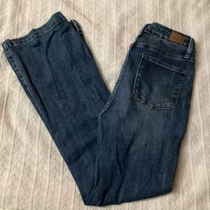 Judy Blue Jeans Women's 9 29 Blue Slim Boot cut High Rise medium wash Split Leg
